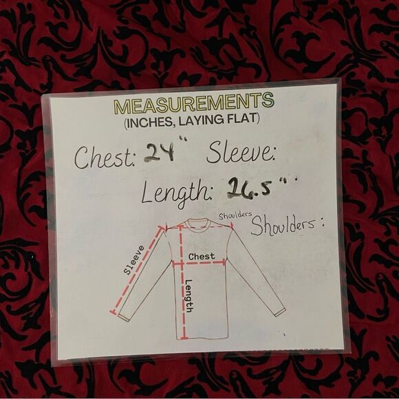 Vintage JH Collectibles Red Top with Black Burnout Velvet Grunge, Layering 3X - Picture 5 of 11